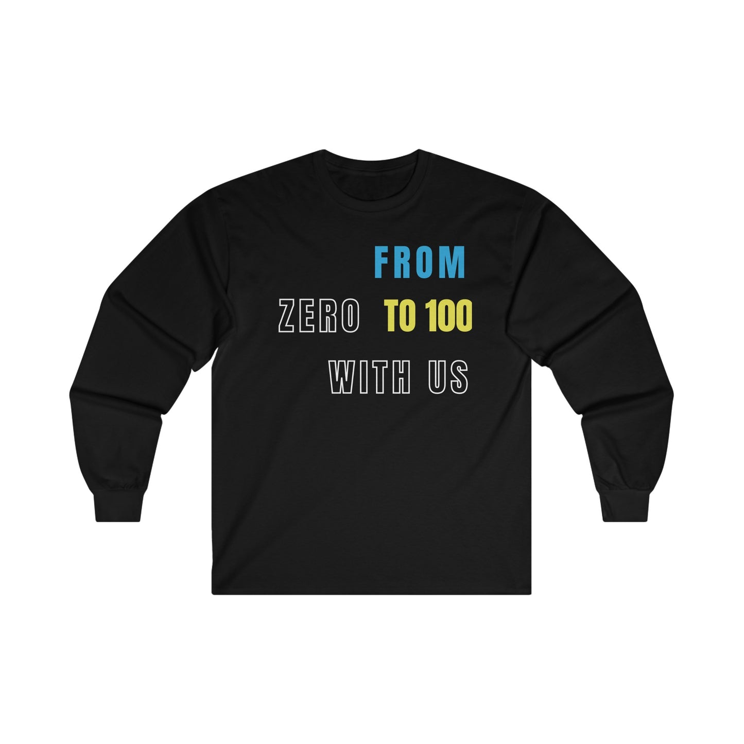 0 To 100 Ultra Cotton Long Sleeve Tee-CF100