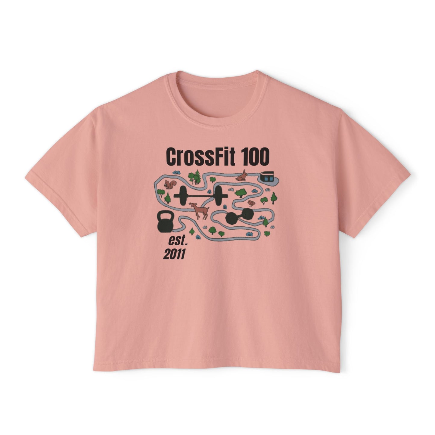 Treasure Map Women's Boxy Tee