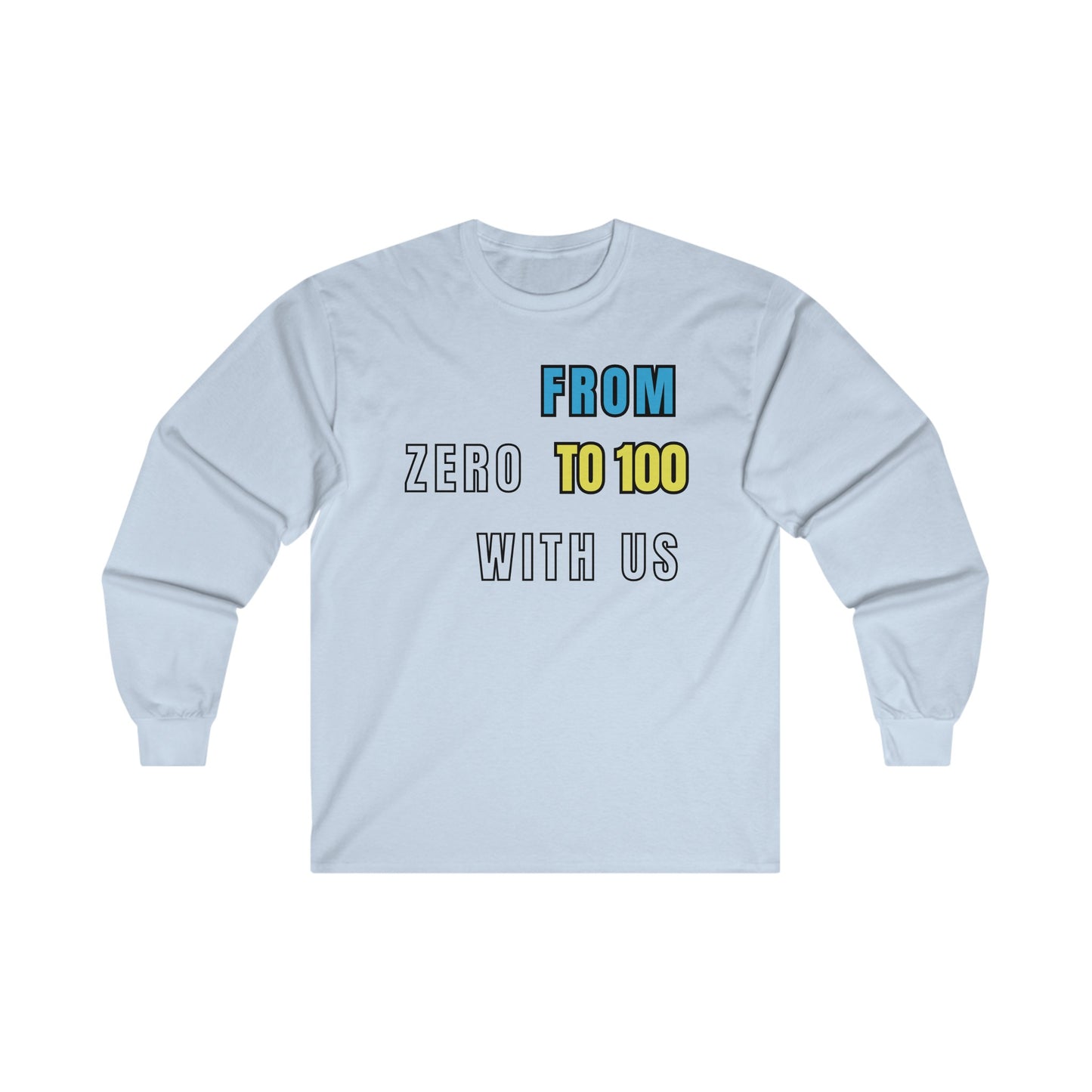 0 To 100 Ultra Cotton Long Sleeve Tee-CF100