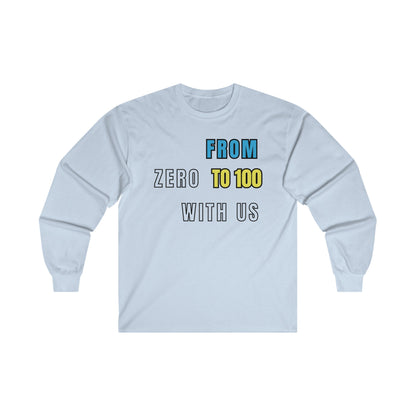 0 To 100 Ultra Cotton Long Sleeve Tee-CF100