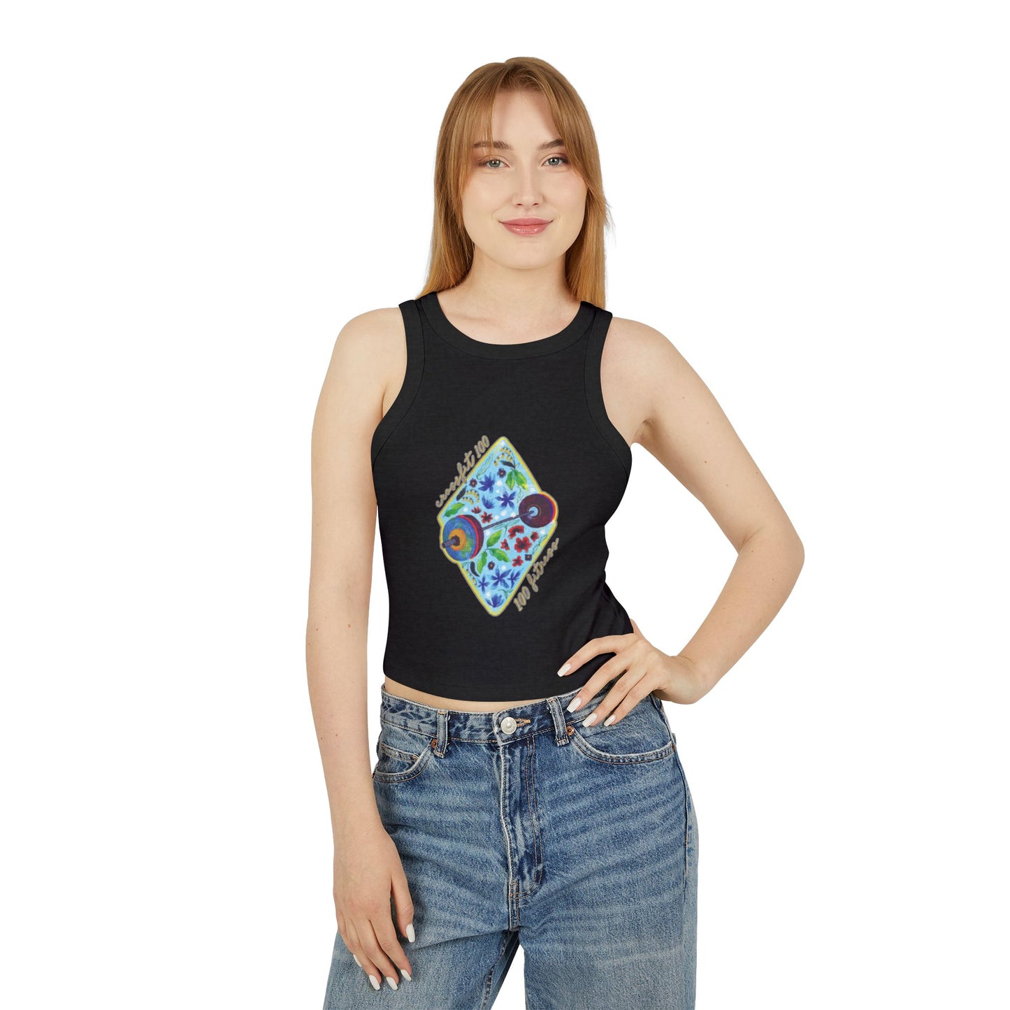 "Gabi's Edition" Women's Micro Rib Racer Tank Top - CF100