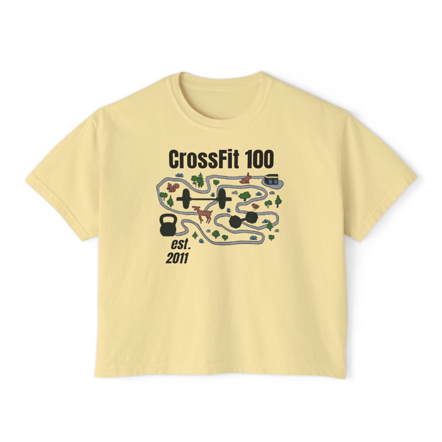 Treasure Map Women's Boxy Tee