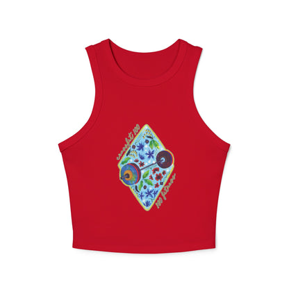 "Gabi's Edition" Women's Micro Rib Racer Tank Top - CF100