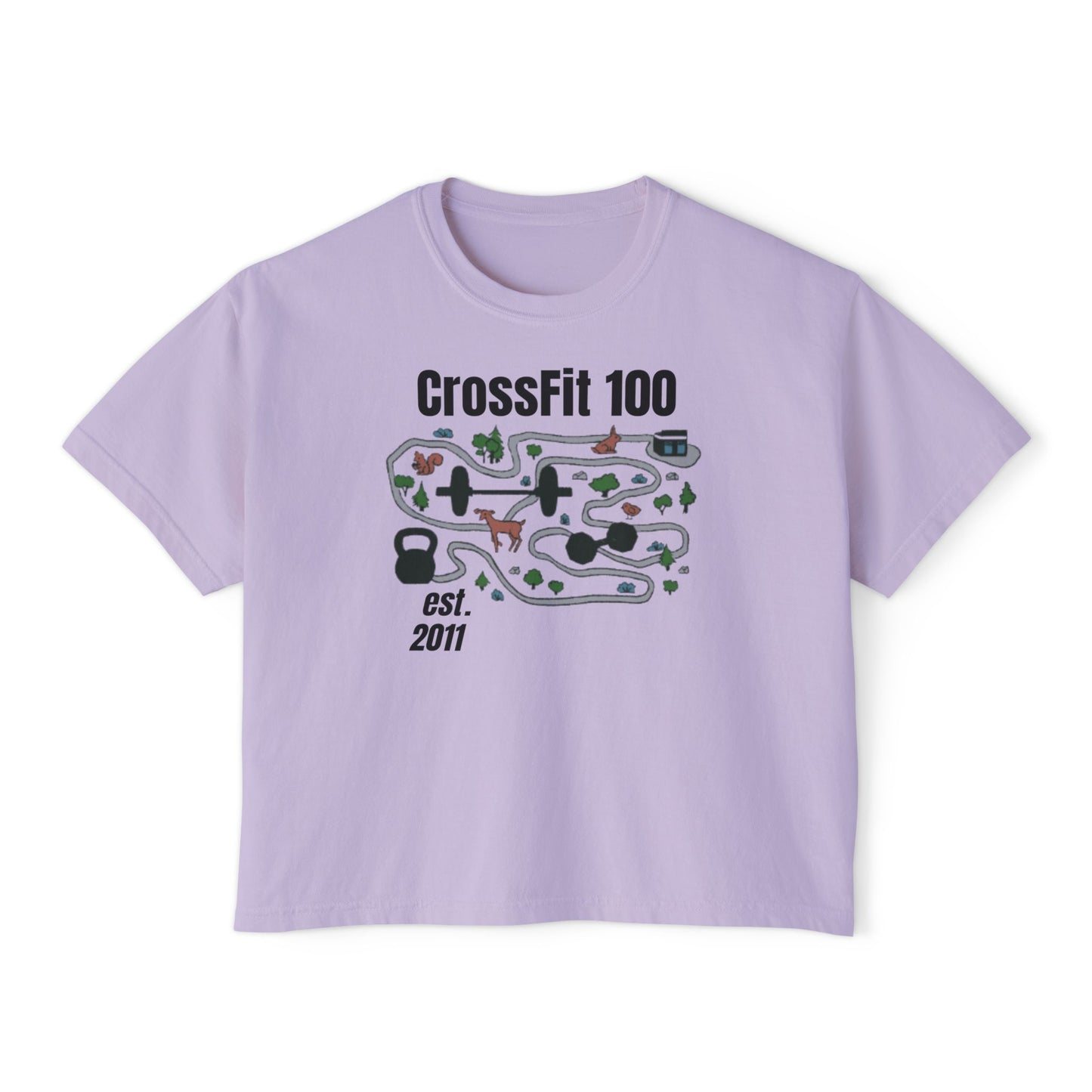 Treasure Map Women's Boxy Tee