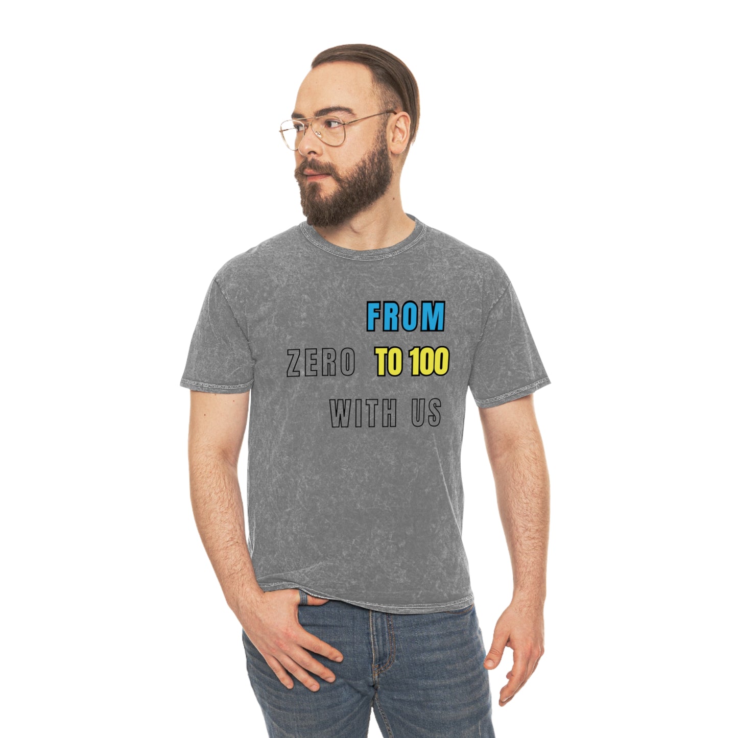 0 To 100 Mineral Wash T-Shirt - CF100